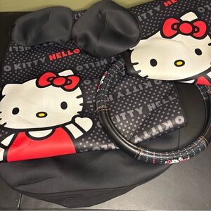 Hello Kitty Seat & Steering Wheel Covers